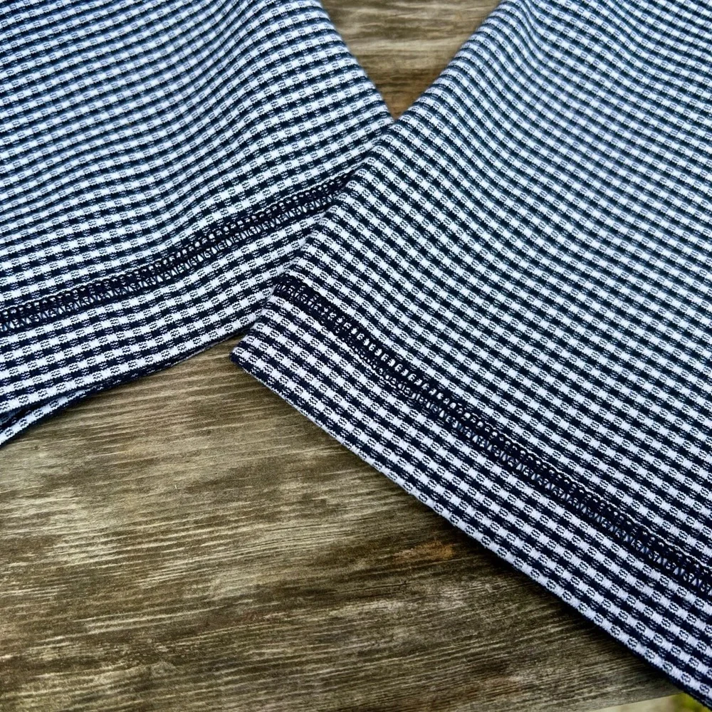 Lululemon Wunder Under Crop Black White Inkwell Gingham - Picture 5 of 9